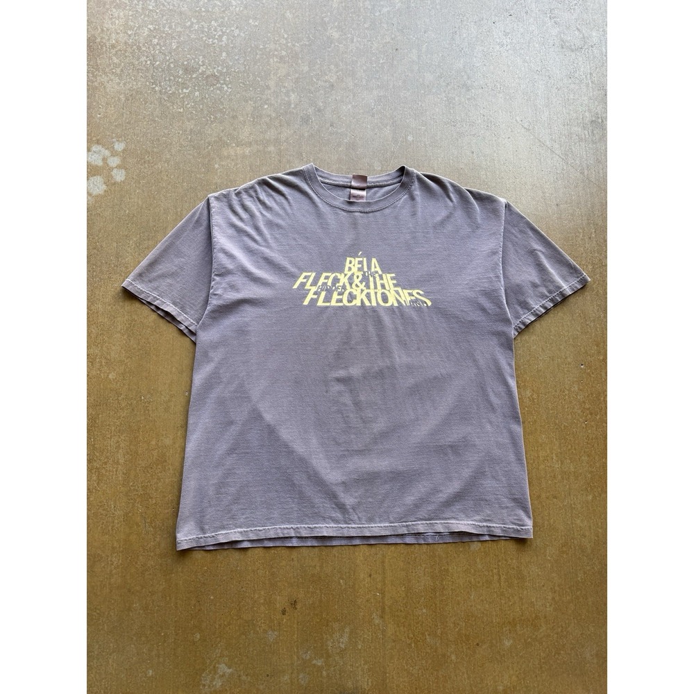 VTG Bela Fleck & The Flecktones Band Tour American Jazz XXL T-Shirt Lavender